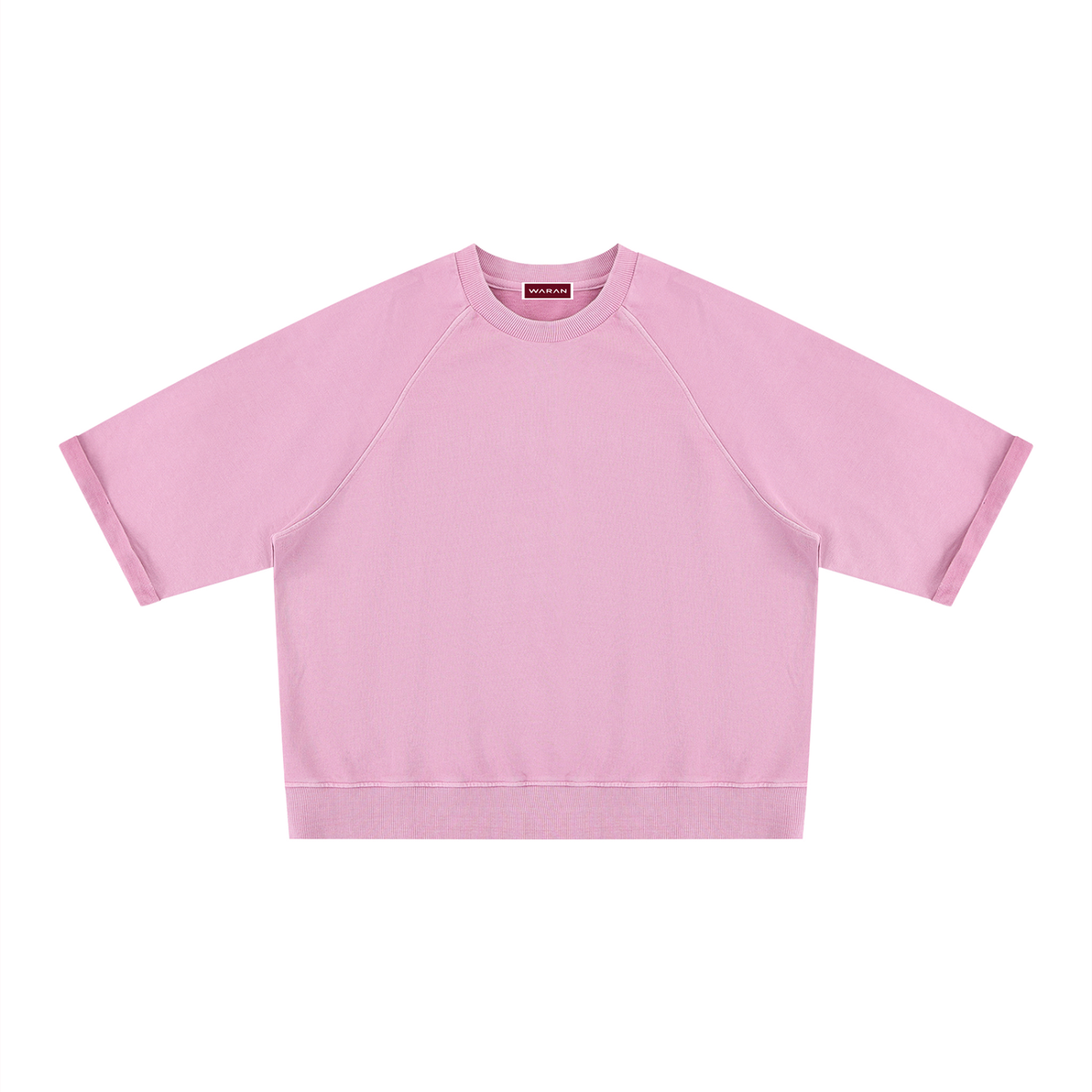 Unisex Vintage Wash Boxy Short Sleeve Sweatshirt
