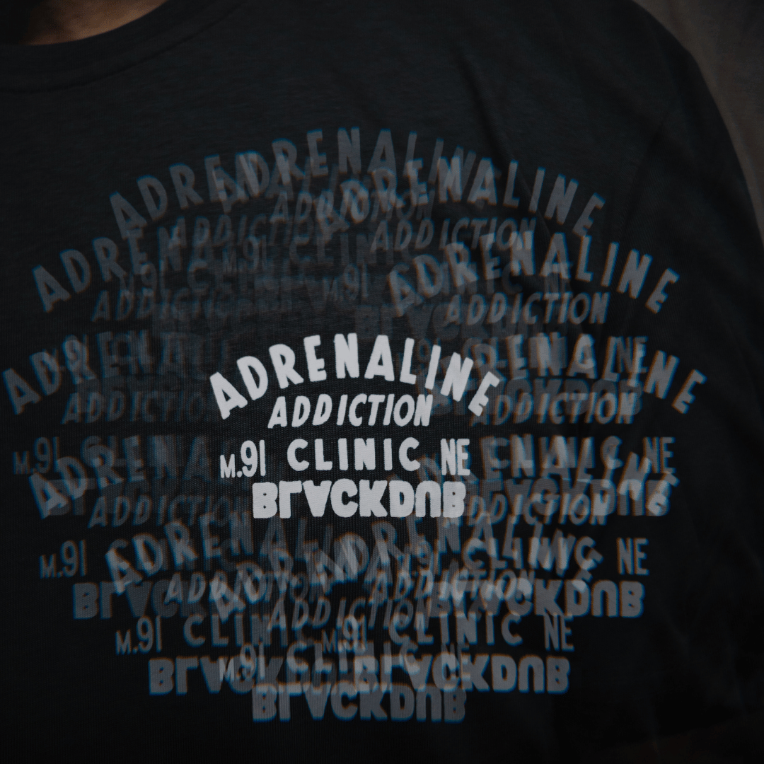 Grey Adrenaline Addiction Tee