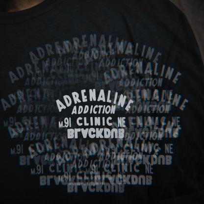 Grey Adrenaline Addiction Tee