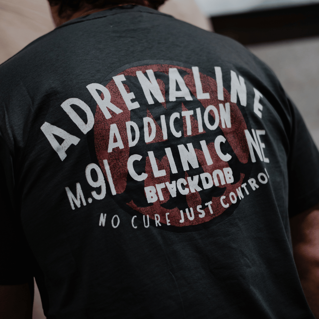 Grey Adrenaline Addiction Tee