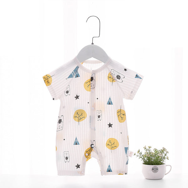 Baby Cotton Short-Sleeve Romper