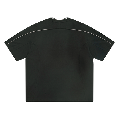 Unisex Oversized Contrast Tape T-Shirt