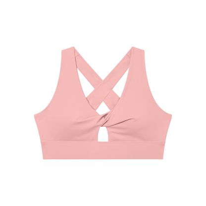 Women's Twist Front V-Neck Sports Bra