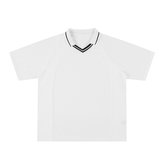 Striped V-Neck Soccer Jersey