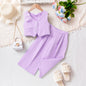 Girls Sleeveless Vest Top & Shorts Two-Piece Set