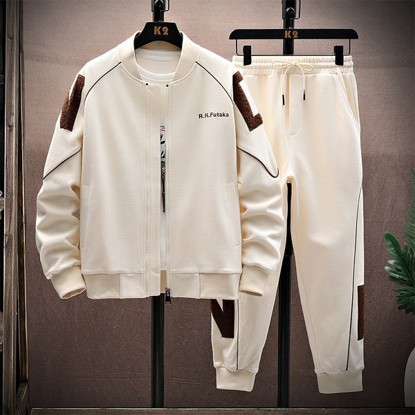 Ensemble de sport décontracté : Uniforme de baseball brodé printemps et automne, pantalon de protection