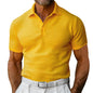 Waffle Short Sleeve Polo Shirt Men's
