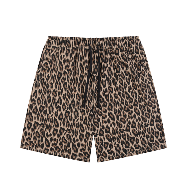 Waran Unisex Heavyweight Leopard Drawstring Shorts