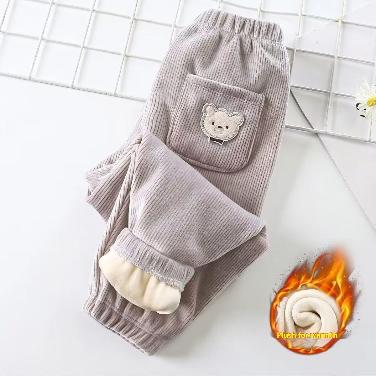Kids Corduroy Casual Pants