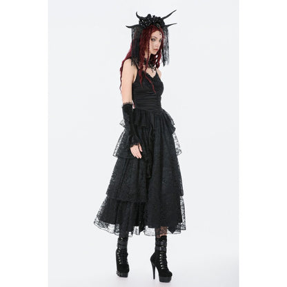 Robe gothique en satin et dentelle Dark in Love