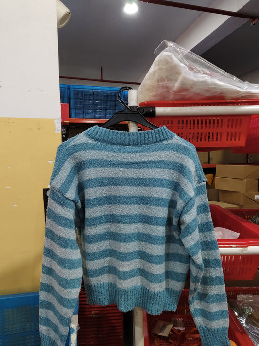 Chewy Ring-knit Yarn Niche Design Short Cardigan Top