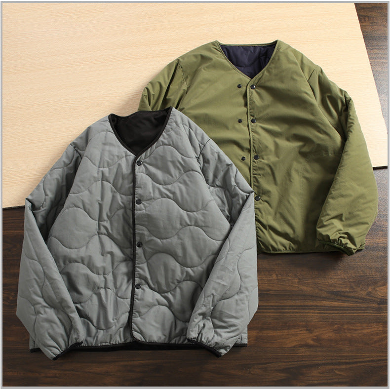 CollarlessDouble-sided Wear Cotton Coat Jacket