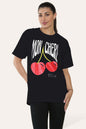 Ladies Cheri Printed Short Sleeve T-Shirt Top