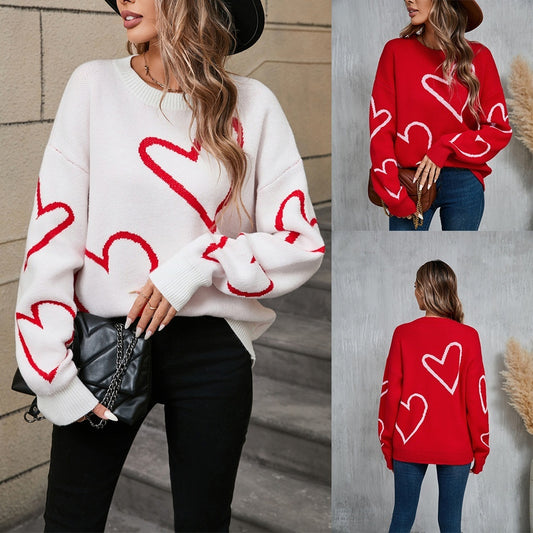 Hearts Valentine's Day Pullover