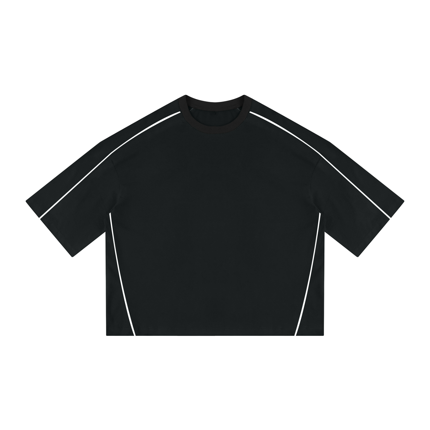 Unisex Heavyweight Boxy Piping T-Shirt