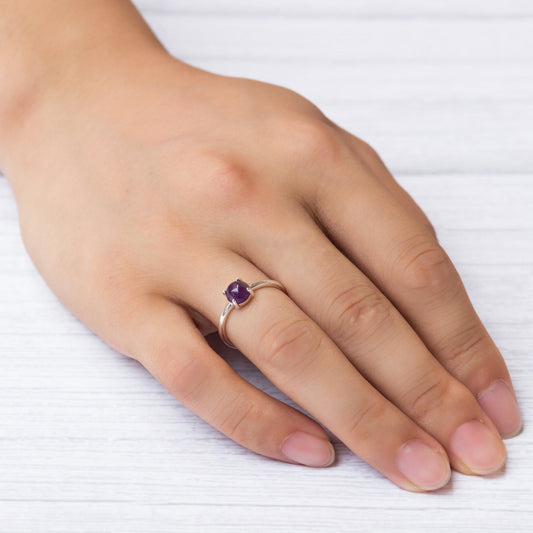 Amethyst Adjustable Ring