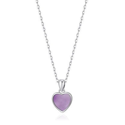Collier Cœur en Améthyste