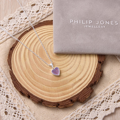 Collier Cœur en Améthyste