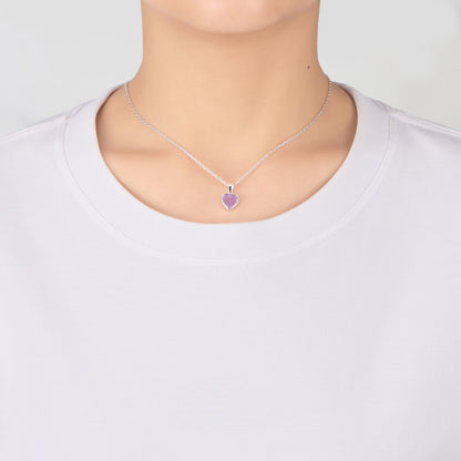 Collier Cœur en Améthyste