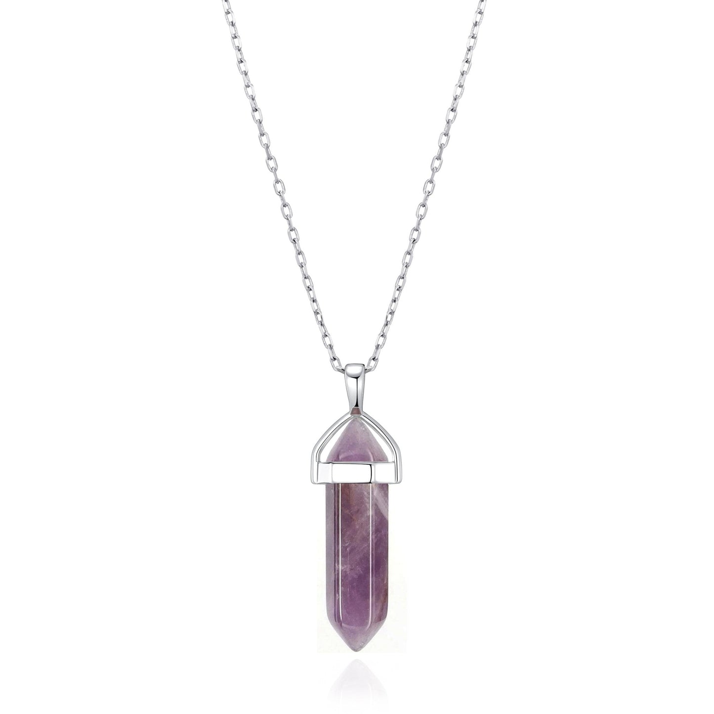Amethyst Genuine Gemstone Necklace