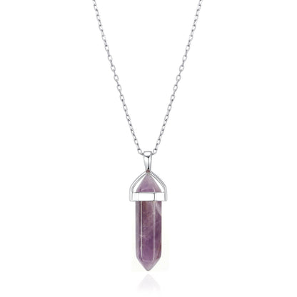 Collier en améthyste véritable