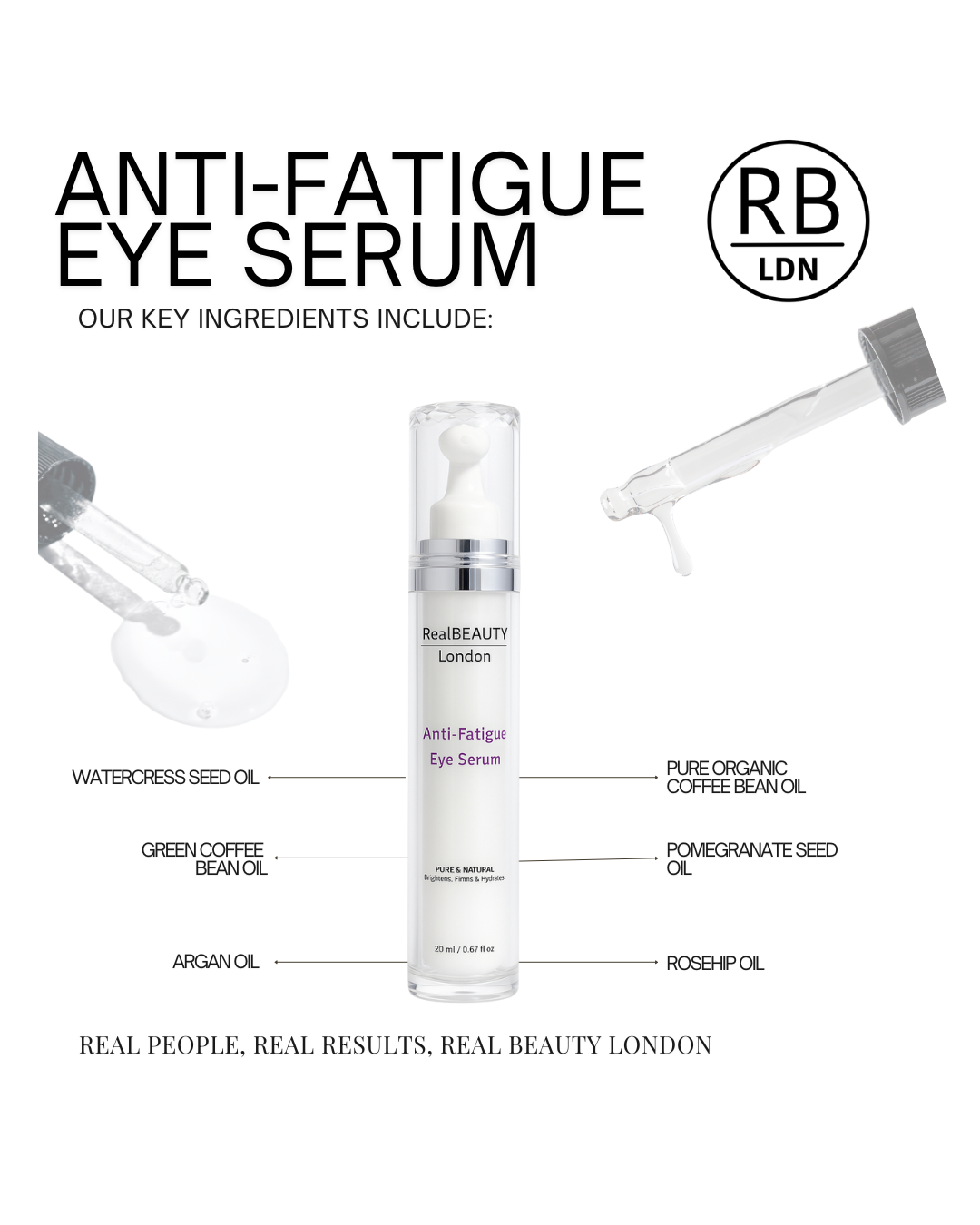 Sérum Yeux Anti-Fatigue avec Roller Massant