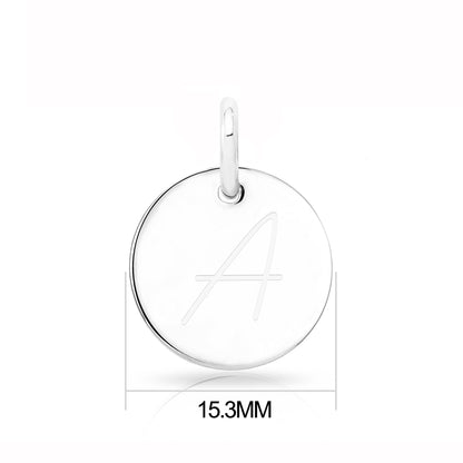 April (Diamond) Birthstone Necklace with Initial Charm (A to Z) Created with Zircondia® Crystals