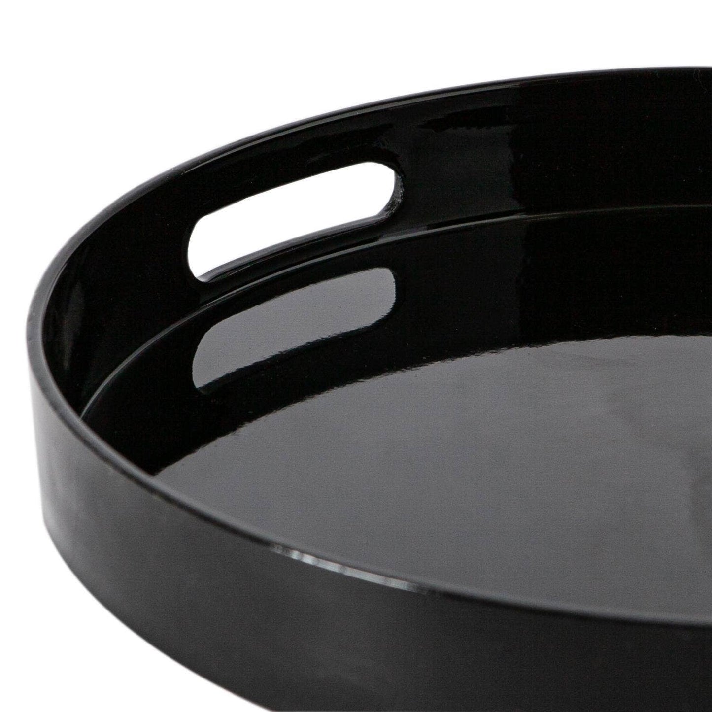 Argon Tableware Round Serving Tray -33cm - Black