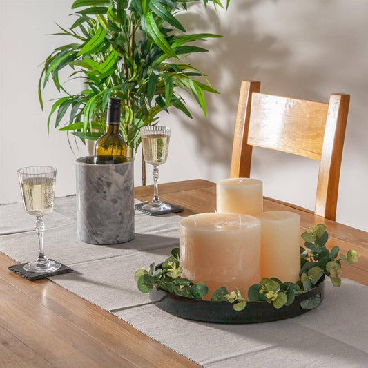 Argon Tableware Round Serving Tray -33cm - Black