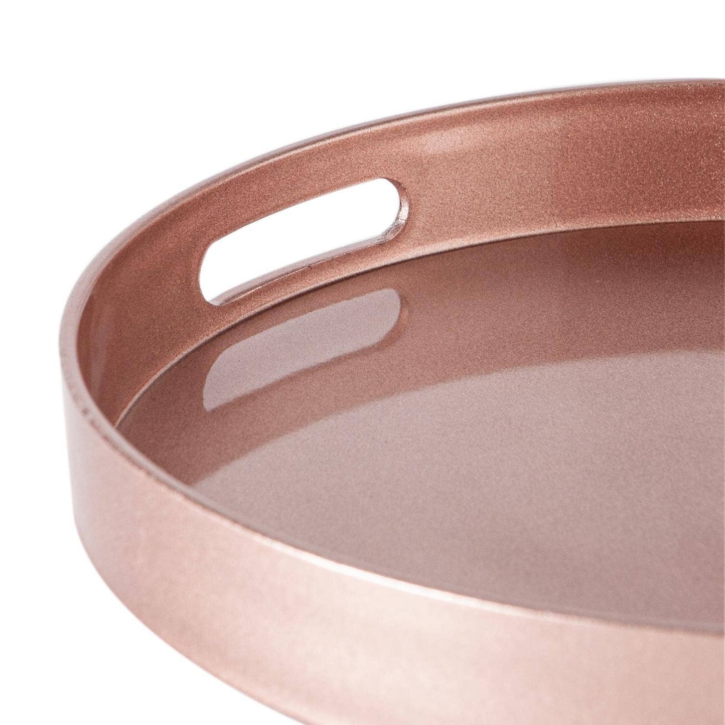 Argon Tableware Round Serving Tray -33cm - Rose Gold