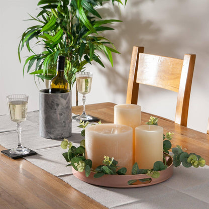 Argon Tableware Round Serving Tray -33cm - Rose Gold