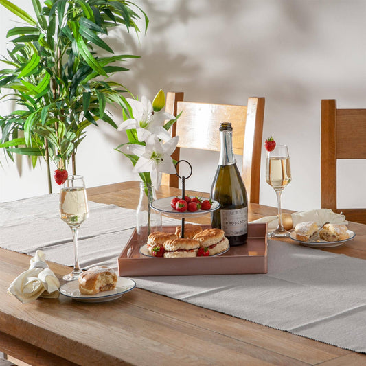 Argon Tableware Square Serving Tray -33cm - Rose Gold