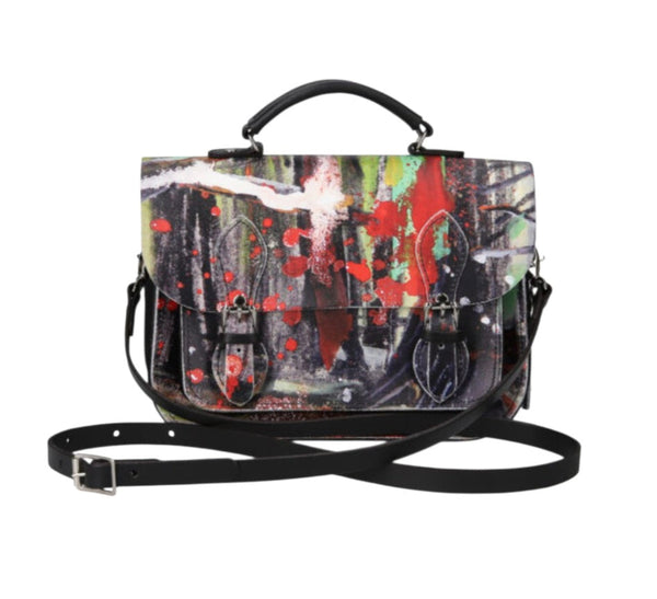 Sac cartable midi en cuir - Édition Artiste Rachel Gadsden