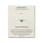 August (Peridot) Adjustable Birthstone Ring Created with Zircondia® Crystals