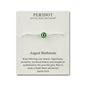 August (Peridot) Birthstone Bracelet Created with Zircondia® Crystals
