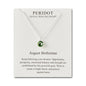 August (Peridot) Birthstone Necklace Created with Zircondia® Crystals