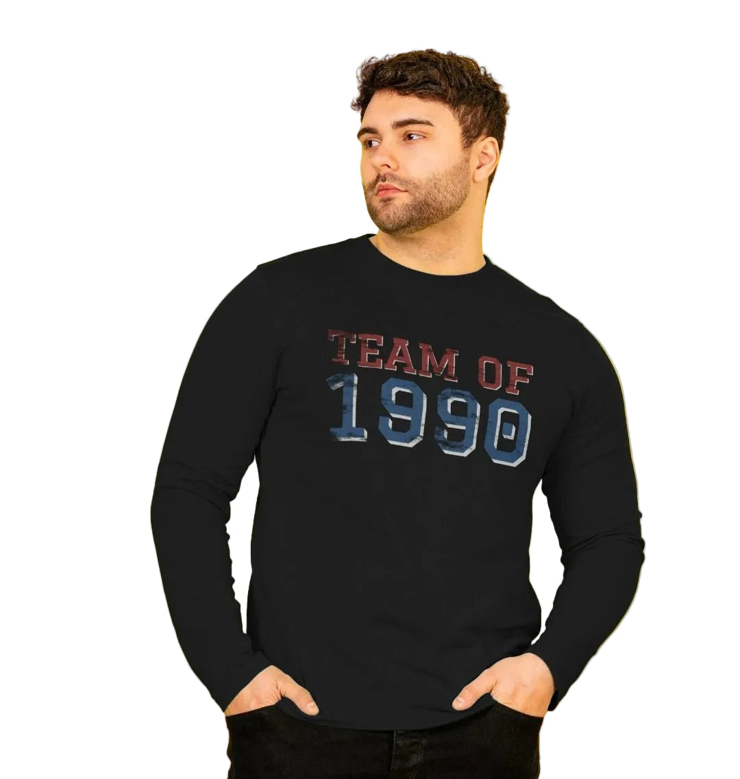 TEAM OF 1990 Print Men's Sweatshirt