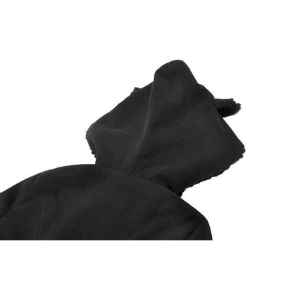 Manteau gothique Dark in Love avec oreilles de chat en fausse fourrure
