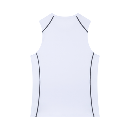 Men's Slim-Fit Topstitch Tank Top 180GSM