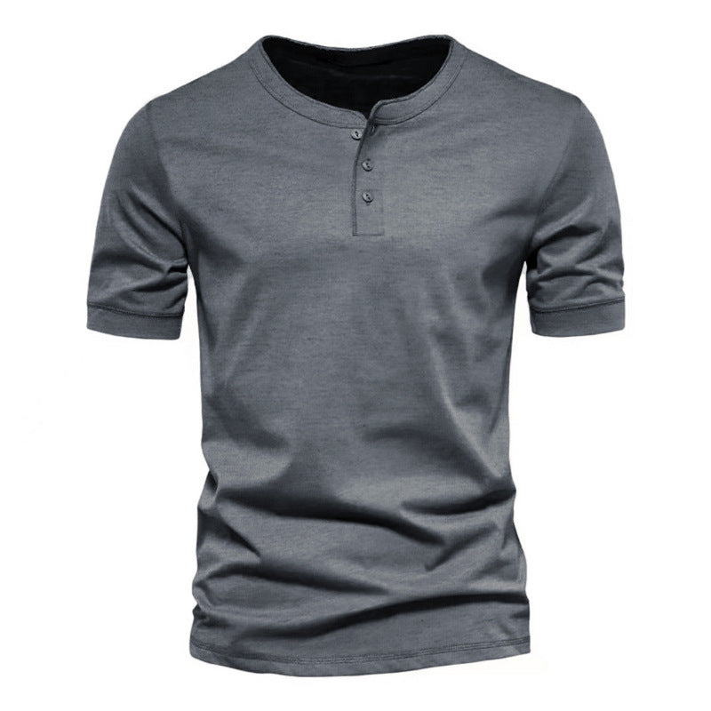 Men's Crew Neck Solid Colour T-Shirt - Short Sleeve