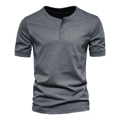 Men's Crew Neck Solid Colour T-Shirt - Short Sleeve