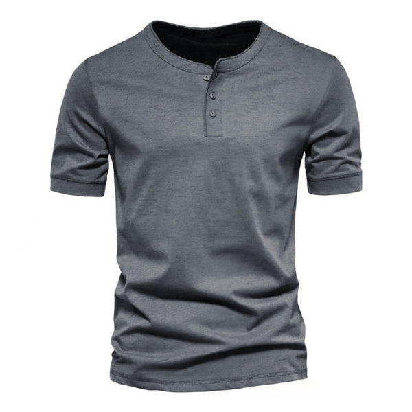 T-shirt col rond uni pour homme - Manches courtes