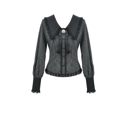 Chemise Gothique Col Peter Pan Dentelle Dark in Love