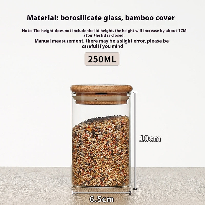 Borosilicate Sealed Glass Storage Tank Kitchen Household