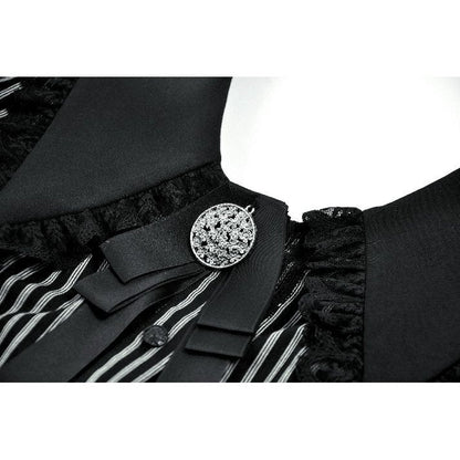 Chemise Gothique Col Peter Pan Dentelle Dark in Love