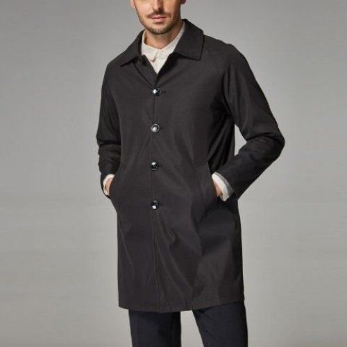 Men's Mid-Length Casual Trench Coat