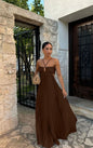 Pleated Sleeveless Sling Dress