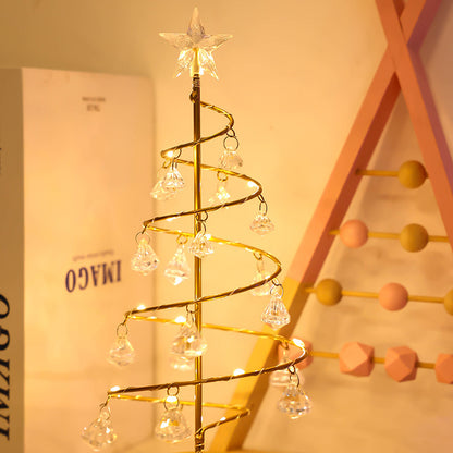 Crystal Tree Lamp Night For Christmas Tree LED Pendant Table Lamp