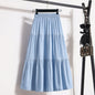 Silk Denim Skirt For Women