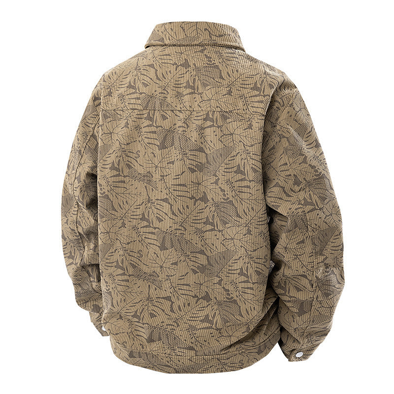 Corduroy Slim-fit Casual Jacket m